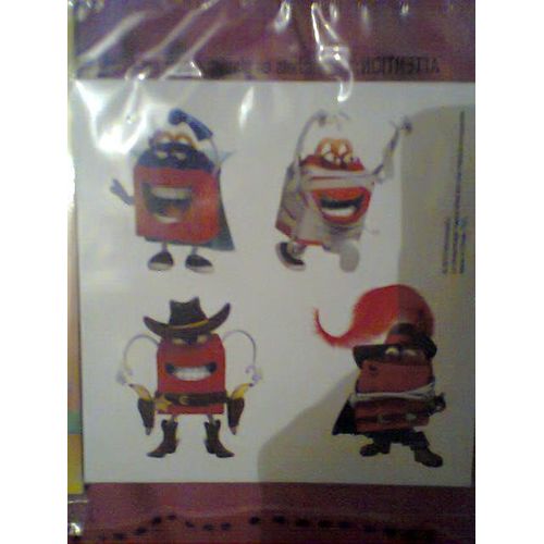 Happy Meal - Plaque Stickers 4 Autocollants