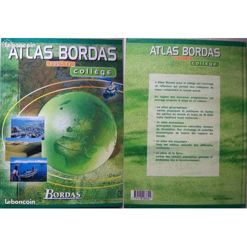 Atlas Bordas Pour Le Collège