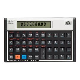 HP 12c Platinum - Calculatrice financière - pile - argent, carbonite