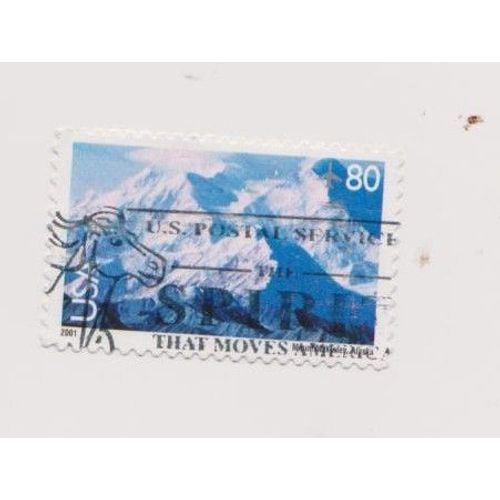 Timbre Usa États Unis D'amérique Paysage Montagnes 80