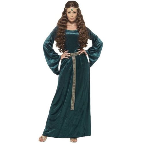 Déguisement Reine Médiévale Verte Femme Xxl