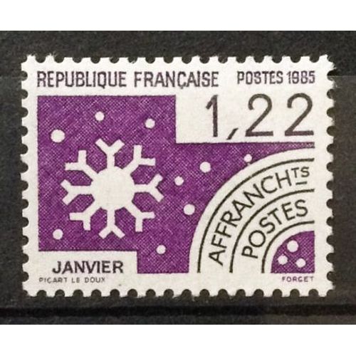 Préoblitéré Mois De L'année - Janvier 1,22 (Impeccable N° 186) Neuf** Luxe (= Sans Trace De Charnière) - France Année 1985 - N19908