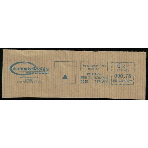 France Ema Empreinte Postmark Euromoselleloisirs Agence De Voyages 57 Florange