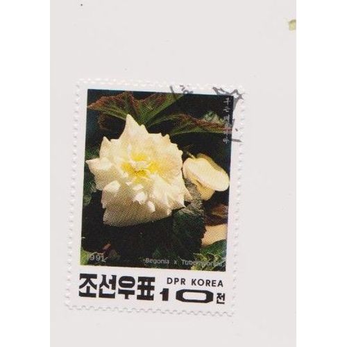 Timbre Corée Du Nord Dpr Fleur 10