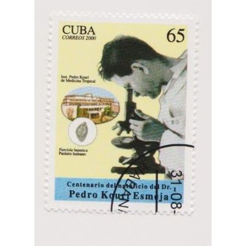 Timbre Cuba Science Institut Medecine Tropical Pedro Kourf Esmeja 65