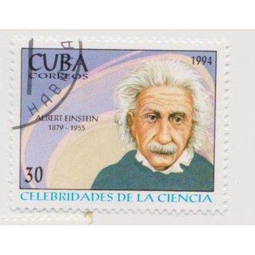 Timbre Cuba Albert Einstein 30