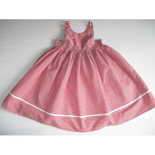 Robe Vichy Rouge Cyrillus 36 Mois 3 Ans
