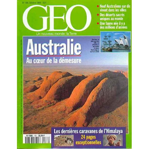 Geo - N° 188 : Australie - Caravanes De Sel - Timor - Perigord - Le Caire - Les Terres Neuvas Geo - N° 188 : Australie - Caravanes De Sel - Timor - Perigord - Le Caire - Les Terres Neuvas