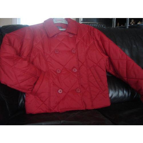 Blouson Court Rouge Matelasssé Creeks - 16 Ans