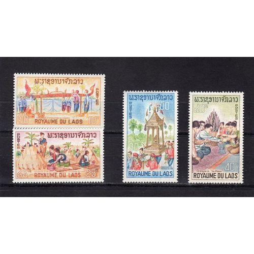 Timbres-Poste Du Laos (Folklore)