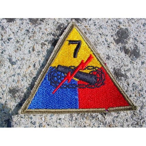 Militaria Us Ww2 Patch Authentique 7th Armoured Division