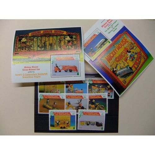 St. Vincent The Grenadines 1995 Noël Disney Jouets Anciens Yvert 2646 / 53 + Bf 314 /15 ** Mnh