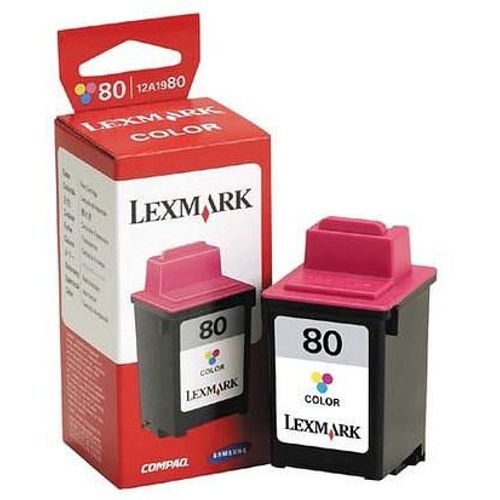 Lexmark N° 80 12A19 80 - Cartouche d'Encre - 1 x Jaune, Cyan, Magenta