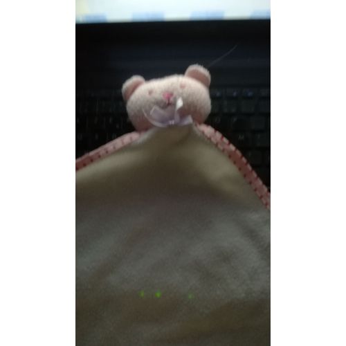 Doudou Ours Rose Lo