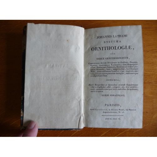 Systema Ornithologiae Sive Index Ornithologicus
