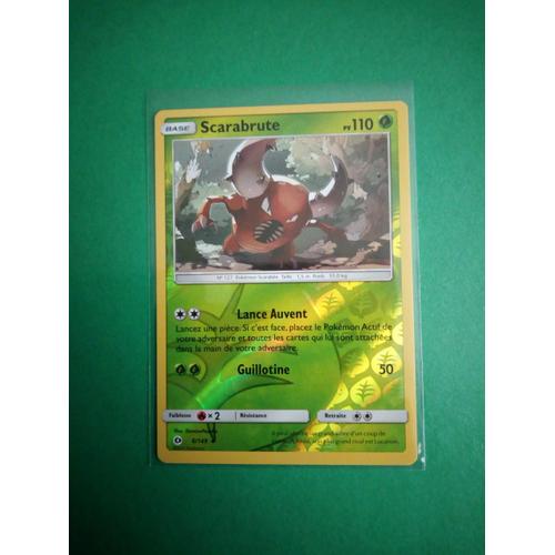 Scarabrute - 6/149 Reverse - Carte Pokémon Soleil Et Lune - Vf