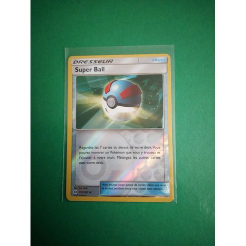 Super Ball - 119/149 Reverse - Carte Pokémon Soleil Et Lune - Vf