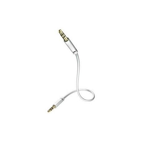 Inakustik Cinch / Klinke Audio câble de raccordement [2x Cinch-prise mâle - 1x une fiche jack 3.5 mm] 7.50 m blanc vergo