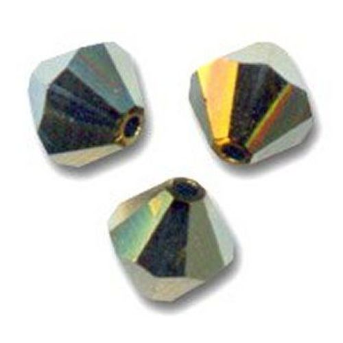 50 Perles Toupies 4mm Cristal Swarovski Crystal Dorado 2x Xilion