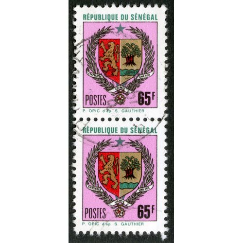 Deux Timbres Oblitérés République Du Sénégal, P. Opic D'ap S. Gauthier, Postes, 65 F