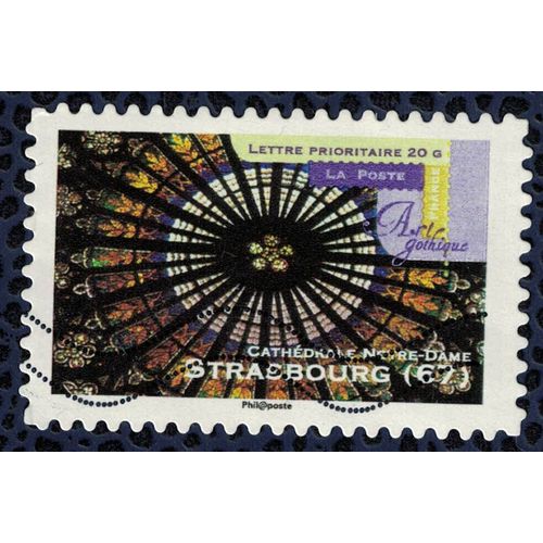 Timbre Oblitéré Used Stamp Art Gothique Strasbourg 67 Cathédrale Notre Dame France 2011