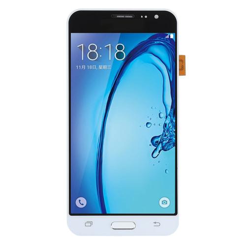 Pour Samsung Galaxy J3 2016 J320f J320fn J320 Blanc Écran Lcd + Vitre Tactile Avec Châssis Et Bouton + Outils