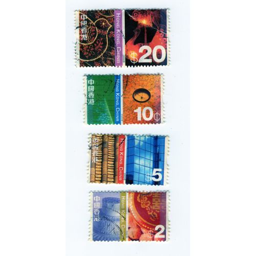Lot 4 Timbres Hong Kong China 2002