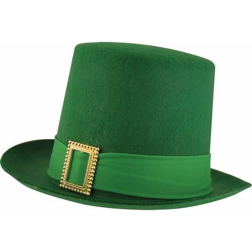 Chapeau Feutre Saint Patrick Haut De Forme Lutin Vert