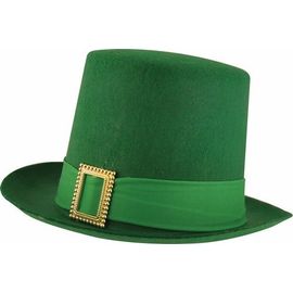 Chapeau Feutre Saint Patrick Haut De Forme Lutin Vert