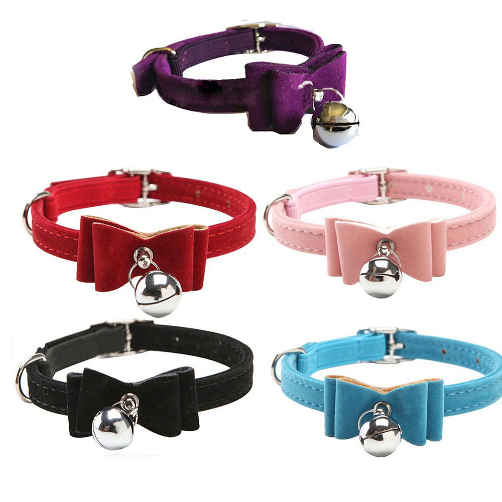 Collier Reglable En Cuir Avec Clochette Pour Chaton Chiot Chat Rakuten