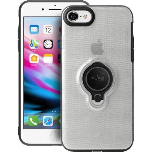 Puro Magnet Ring Cover - Coque De Protection Pour Téléphone Portable - Polycarbonate, Polyuréthanne Thermoplastique (Tpu) - Transparent