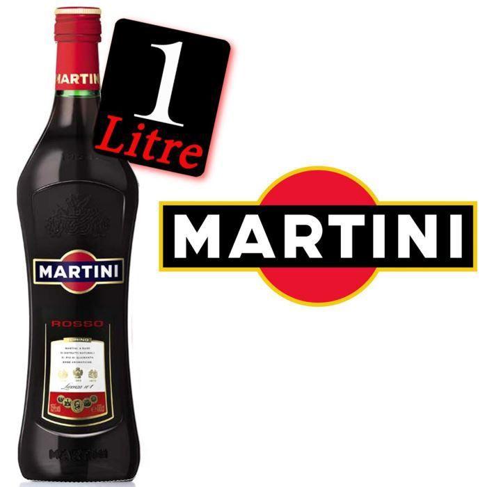 Martini Bianco, apéritif à base de vin - La bouteille de 1L