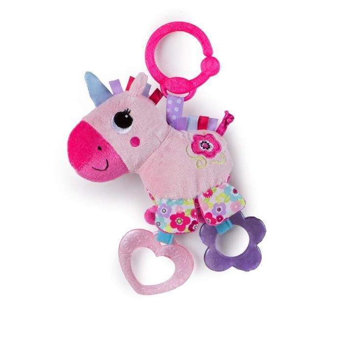 Bright Starts Peluche Avec Anneau De Dentition Licorne Sparkle Et Shine