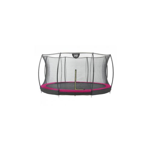 Trampoline Exit Silhouette Ground Rose + Filet De Securite 427 14ft