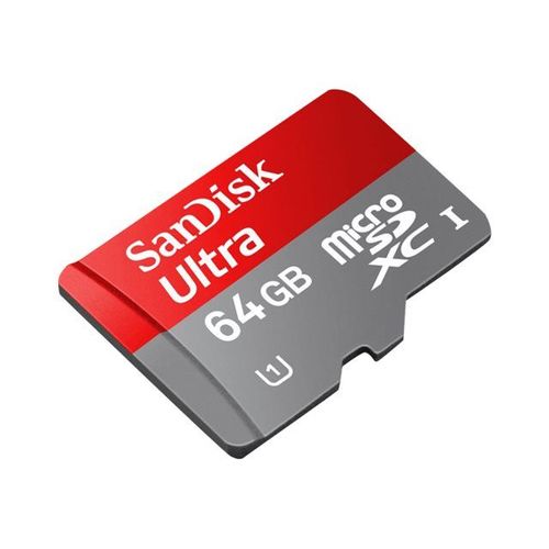 SanDisk Ultra - Carte mémoire flash (adaptateur SD inclus(e)) - 64 Go - UHS Class 1 / Class10 - microSDXC UHS-I