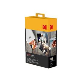 Kodak mini retro 2 p300 - mini imprimante connectée (photo format carré 7,6  x 7,6 cm - 3 x 3'', bluetooth, batterie lithium, sublimation thermique  4pass, 8 photos incluses) blanc - Conforama