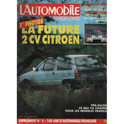 L'Automobile Magazine N° 457 La Future 2 Cv Citroën