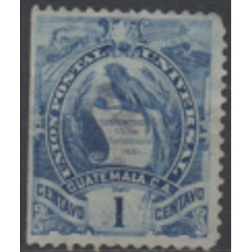 Guatemala: 1 Timbre De 1886 Représentant Un Quetzal.