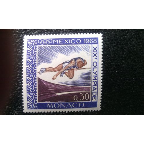 Timbre Monaco ( Yt 737 ) 1968 Jeux Olympiques D'été 1968, Mexico Grand Saut