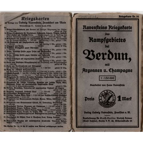Ravensteins Kriegskarte-Verdun