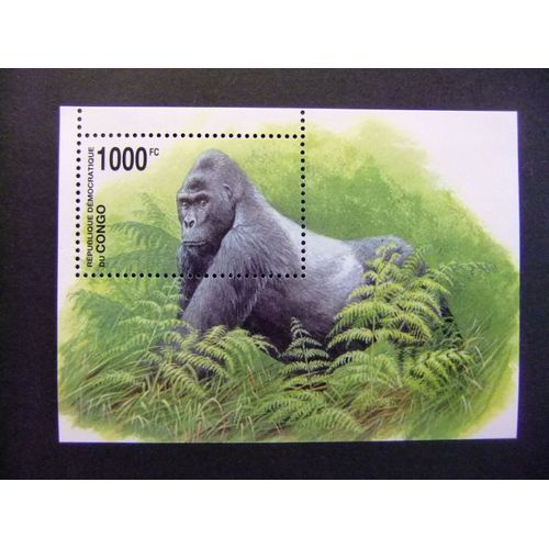 Congo 2002 Wwf Gorila De Montaña Protección De La Fauna Yvert Bloc 69 ** Mnh