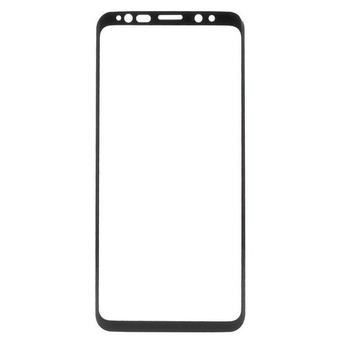 Protecteur Écran En Verre Trempé Full Size Noir Pour Samsung Galaxy S9+