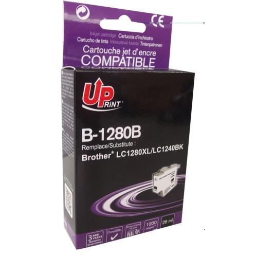 UPrint B-1280B 26ML Compatible Brother LC1280XL/LC1240BK) Noir