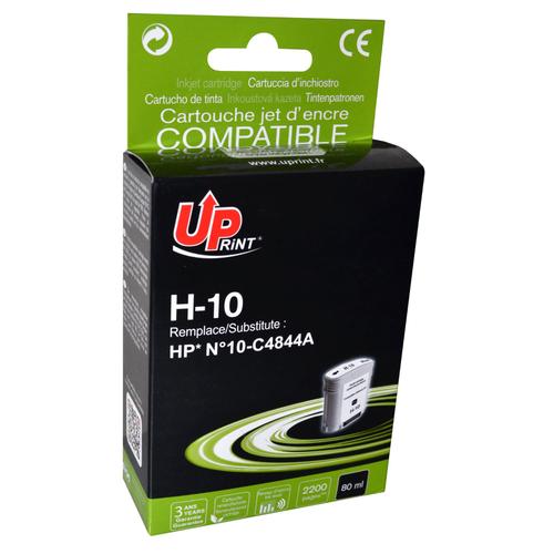 H-10 Remplace HP N°10-C4844A 80ML Noir