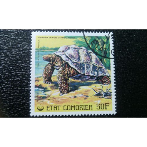 Timbre Comores ( Yt 178 ) 1977 Tortue Géante Des Galapagos (Testudo Elephantopus)