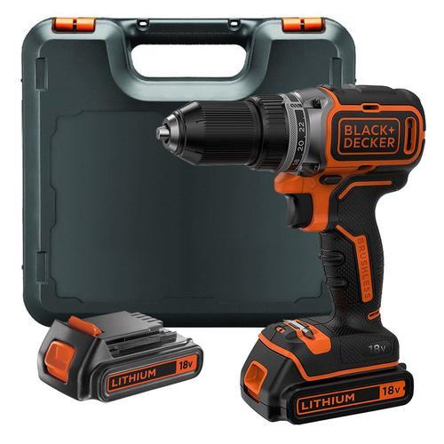 Black & Decker BL186K1B2 Perceuse visseuse brushless 18v 2x batteries coffret