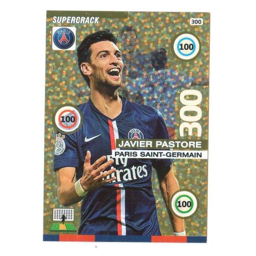 N° 300 - Carte Panini Adrenalyn Xl 2015 / 2016 - Javier Pastore - Supercrack - Psg