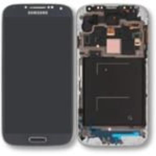 Ecran Tactile + Lcd Bleu Avec Châssis De Remplacement Pour Samsung Galaxy S4 (Gt-I9500)