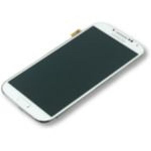 Ecran Tactile + Lcd Blanc Avec Châssis De Remplacement Pour Samsung Galaxy S4 (Gt-I9500)