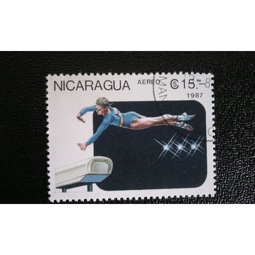 Timbre Nicaragua ( Yt Pa 1216 ) 1987 10èmes Jeux Panaméricains